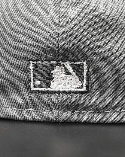 New Era Brooklyn Dodgers Black Visor Pink Bottom Ebbets Field Side Patch gray 59Fifty Fitted