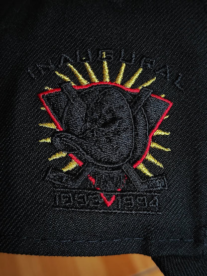 New Era Anaheim Ducks Inaugural Season Black Out Fire Edition 59Fifty Fitted Hat