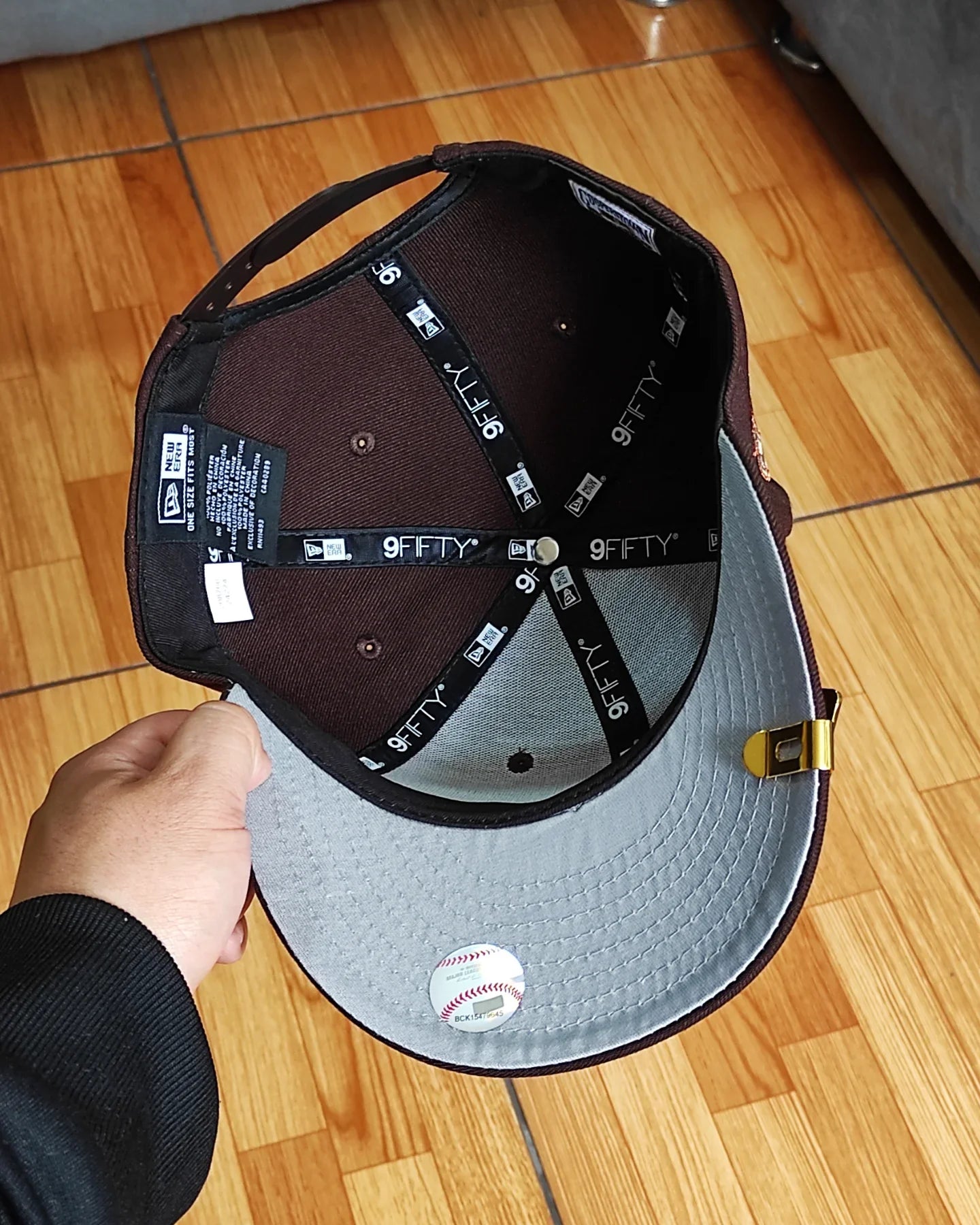 New Era Los Angeles Angels marrón oscuro  Bottom 50th Anniversary Side Patch 9Fifty New Era Snapback