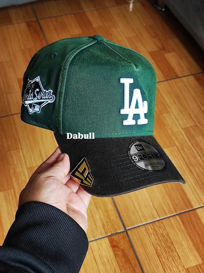 New era Los Angeles Dodgers DENIM green 9FORTY A-FRAME Snapback