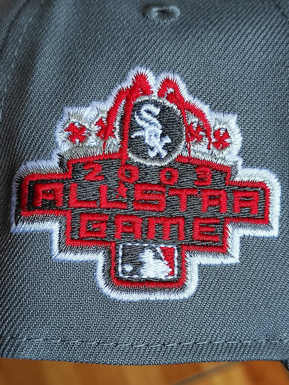 New Era white Sox all Star Game gray red 9Forty A Frame Snapback Hat