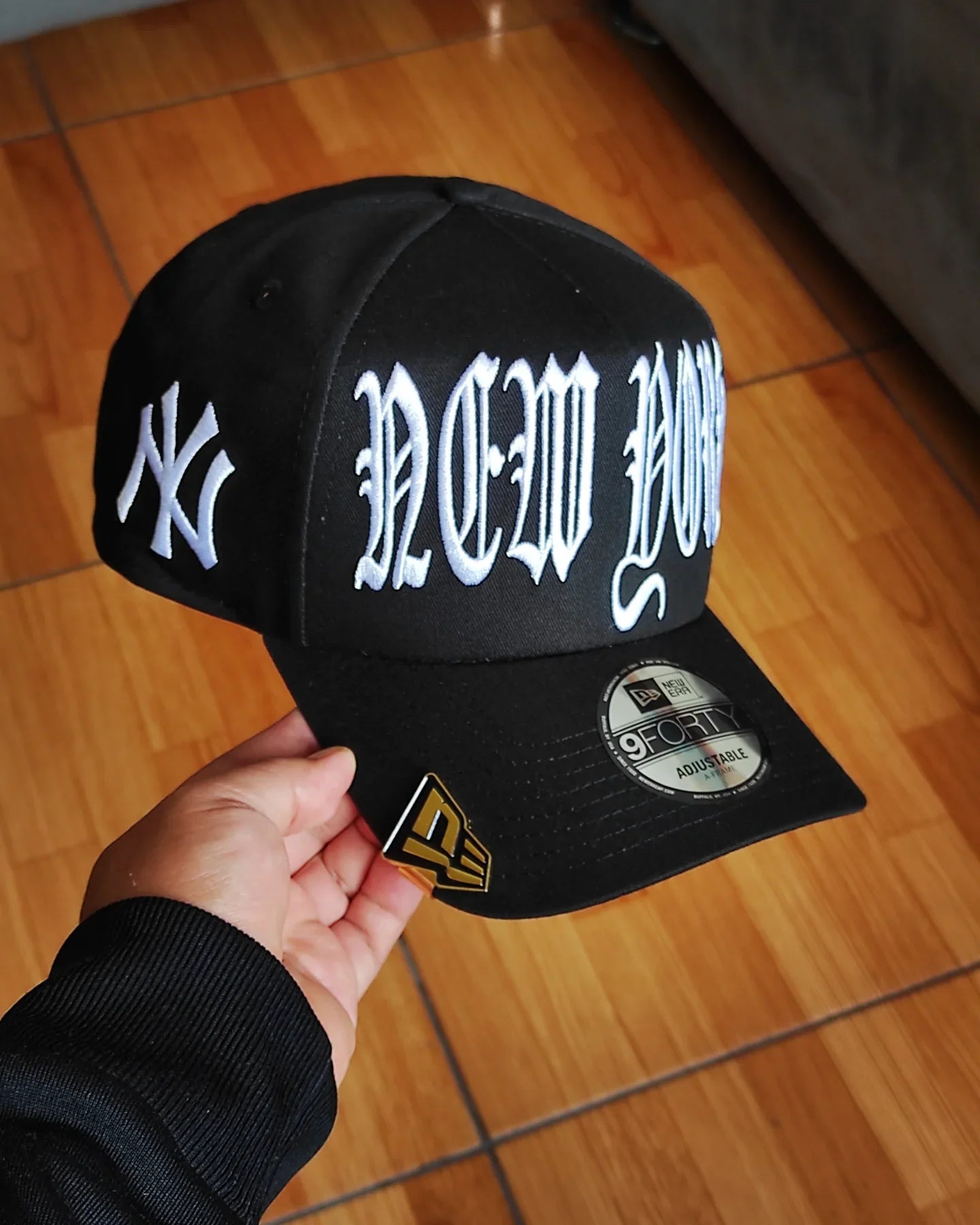 New York Yankees ' Gothic ' 9FORTY A-Frame Snapback