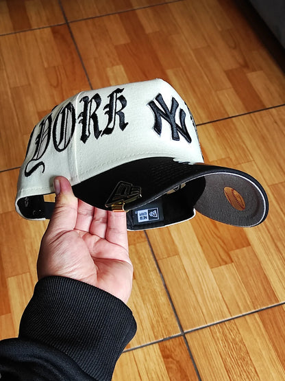 New Era New York Yankees gótica Chrome black Two tone 9FORTY A-FRAME