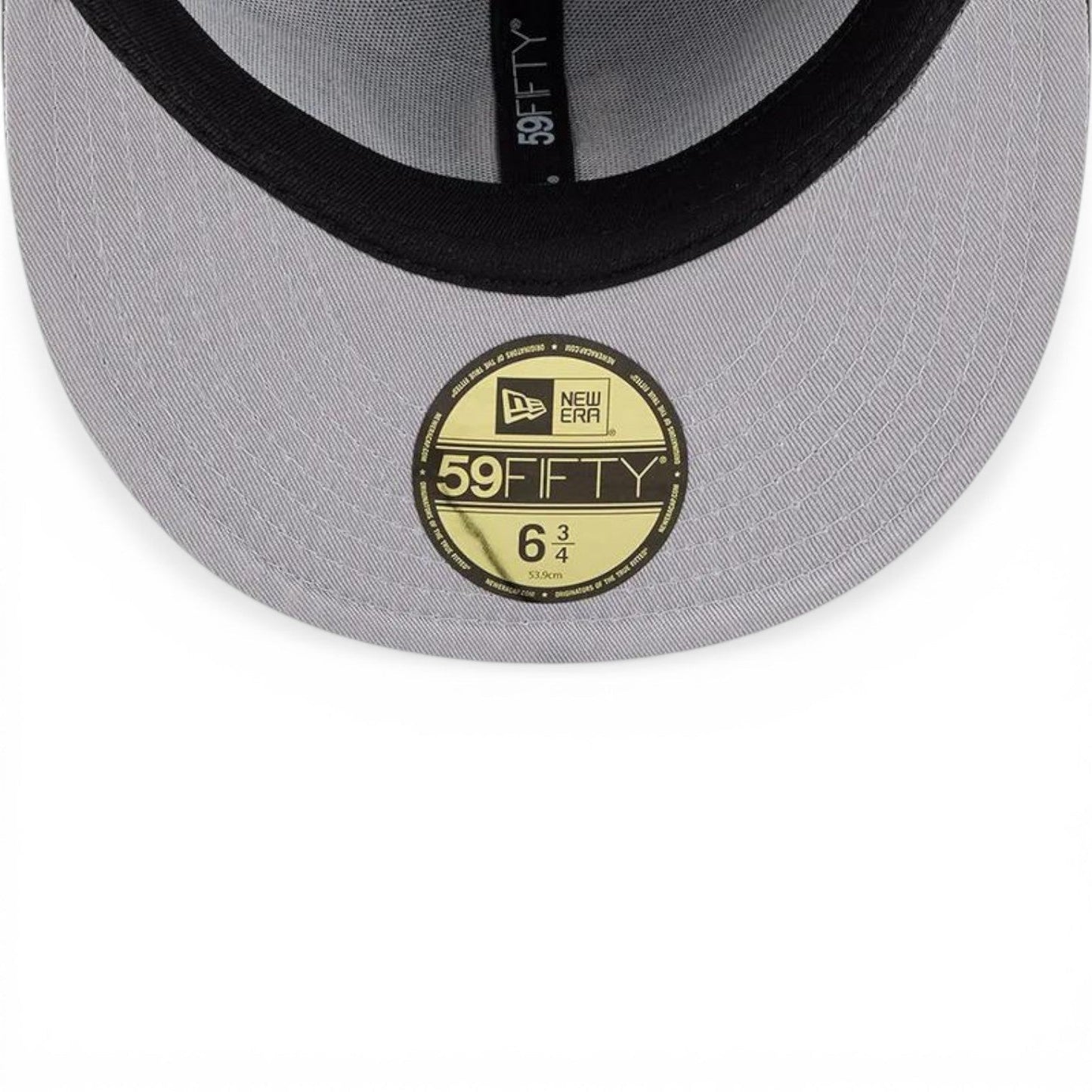 Navy Blue Detroit Tigers All Over Logo Gray Bottom 59FIFTY New Era Fitted