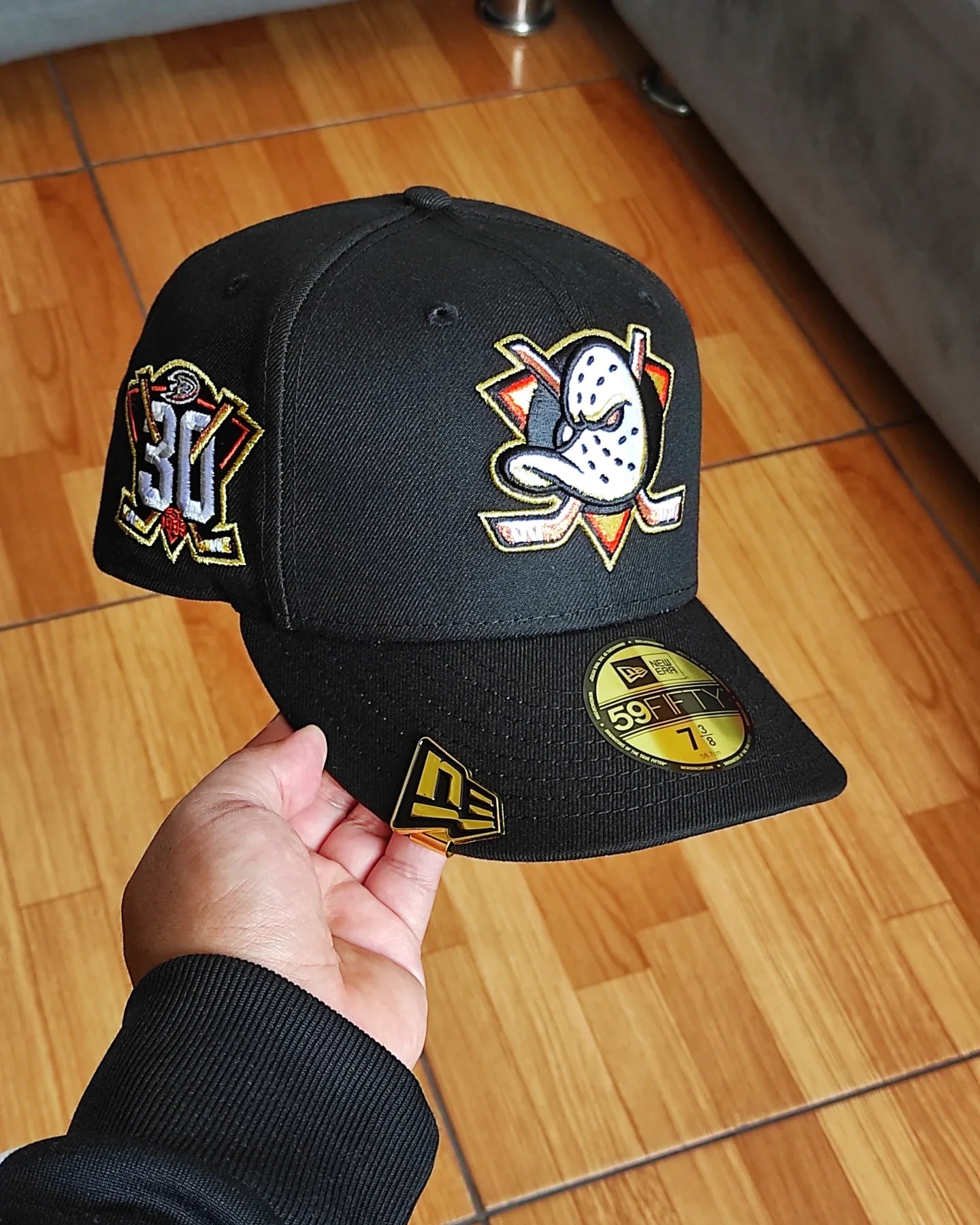 New Era Anaheim Ducks 30th Anniversary BLACK Edition 59Fifty Fitted
