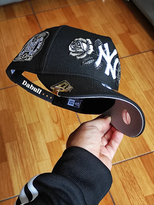 New Era New York Yankees black Subway series Edition 9Forty A Frame Snapback Hat