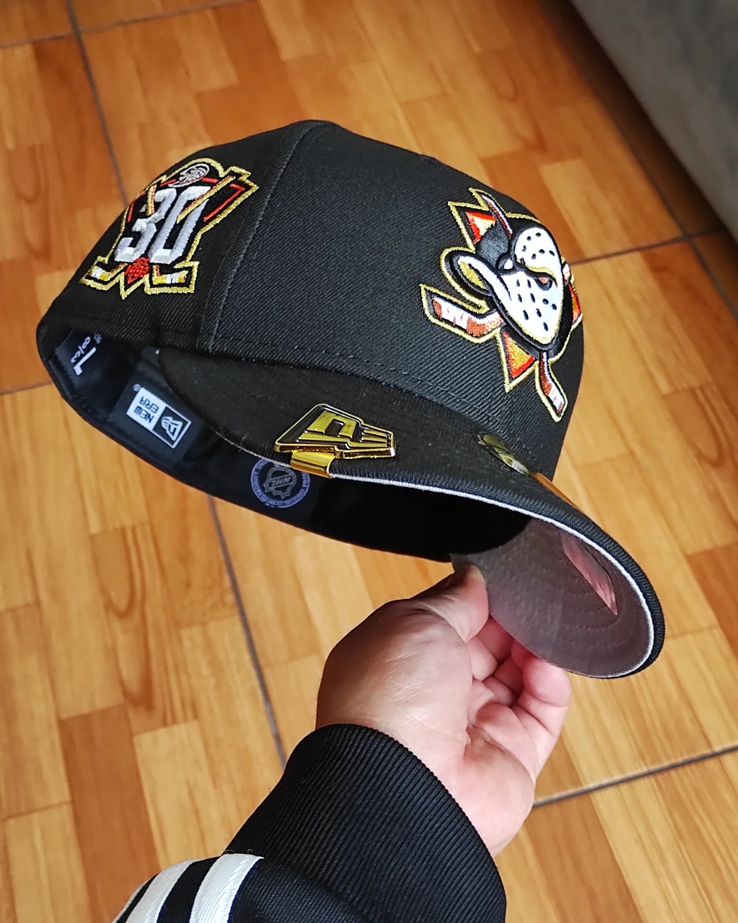 New Era Anaheim Ducks 30th Anniversary BLACK Edition 59Fifty Fitted