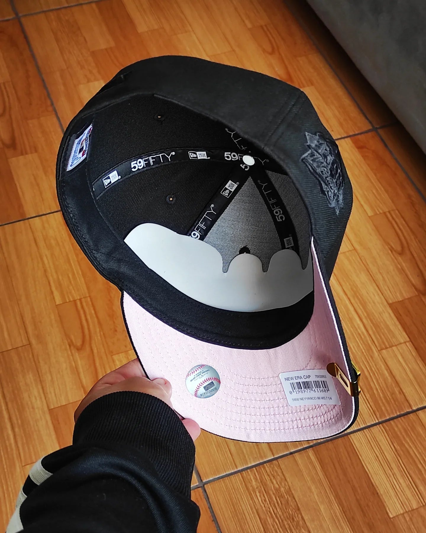 New Era New York Yankees World Series 1999 Black Pink Edition 59Fifty Fitted Hat