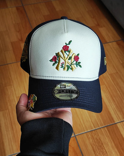 New Era New York Yankees World Series 1999 Gold Navy Two Tone A Frame 9Forty Snapback Hat