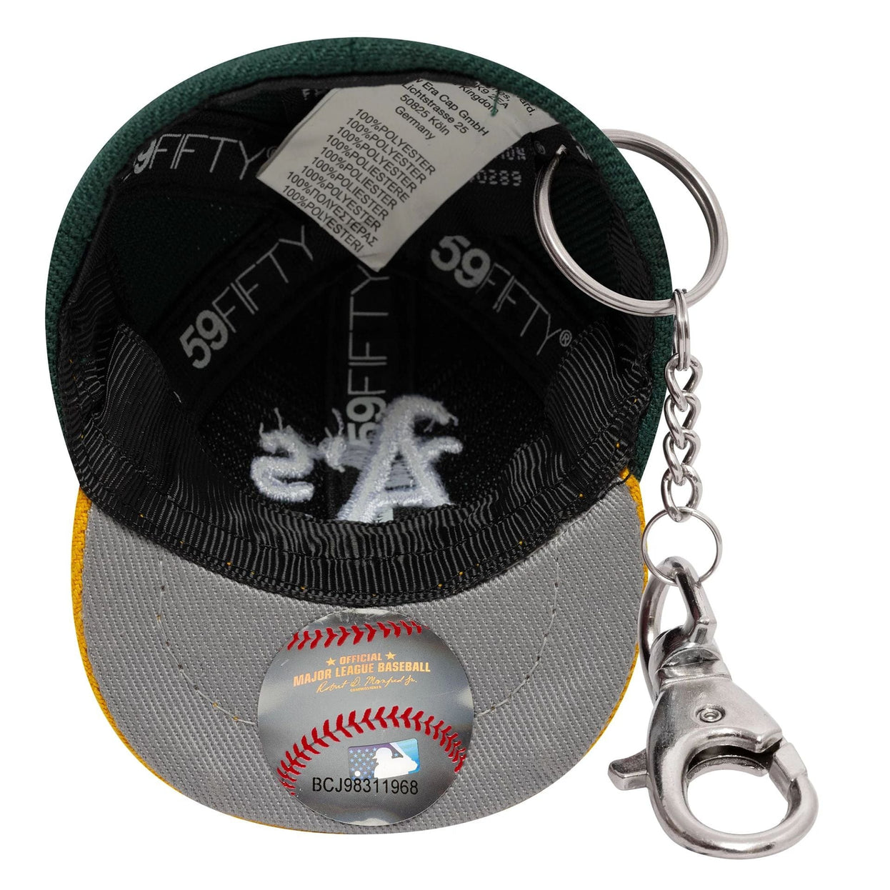 Llavero Mini Gorra MLB Oakland Athletic