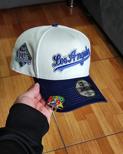 New Era Los Angeles Dodgers Chrome víscera Satinada Two Tone A Frame 9Forty Snapback Hat