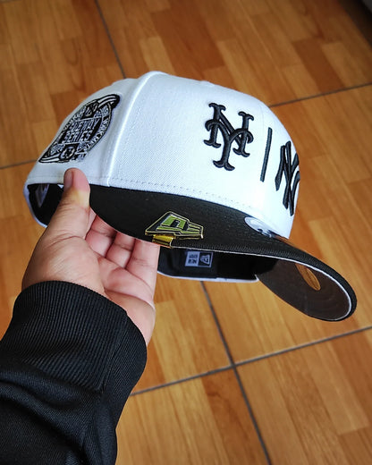New Era New York Yankees vs Mets Subway Series black and White 9 FIFTY Snapback