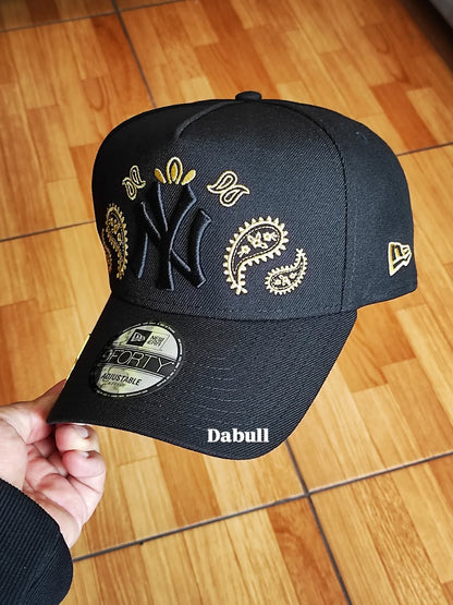 New era New York Yankees paisley BLACK 9FORTY A-FRAME HAT