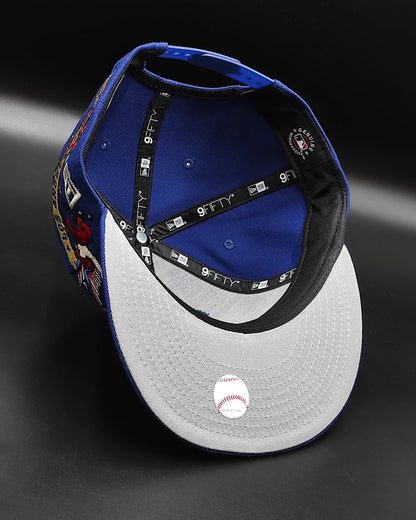 Los Angeles Dodgers Gray Bottom City Art Side Patch New Era 9Fifty Snapback - Royal Blue