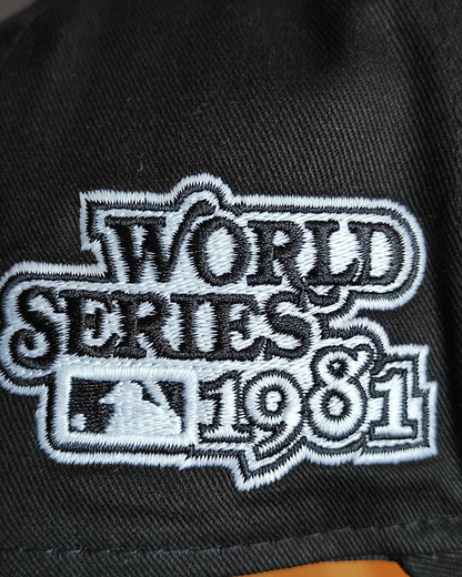 New Era Los Angeles Dodgers UPSIDE LOGO glow 🔦 black 9forty a-frame snapback