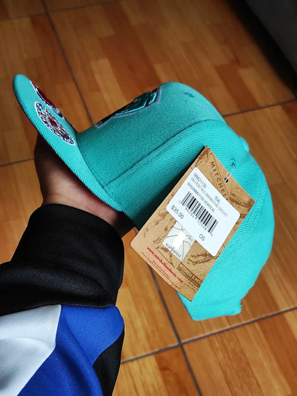 Vancouver Grizzlies Mitchell & Ness NBA FRONT LOADED Snapback Hat