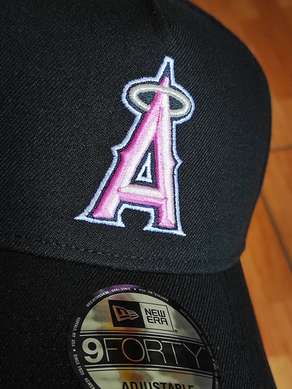 New Era Anaheim Angels 50th Anniversary Pink Edition 9Forty A Frame Snapback Hat