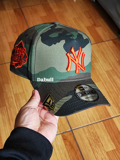 New Era New York Yankees World Series 1999 Camo Edition 9Forty A Frame Snapback Hat