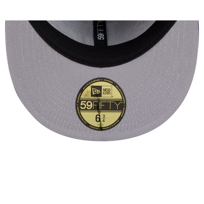 Royal Blue Los Angeles Dodgers All Over Logo Gray Bottom 59FIFTY New Era Fitted