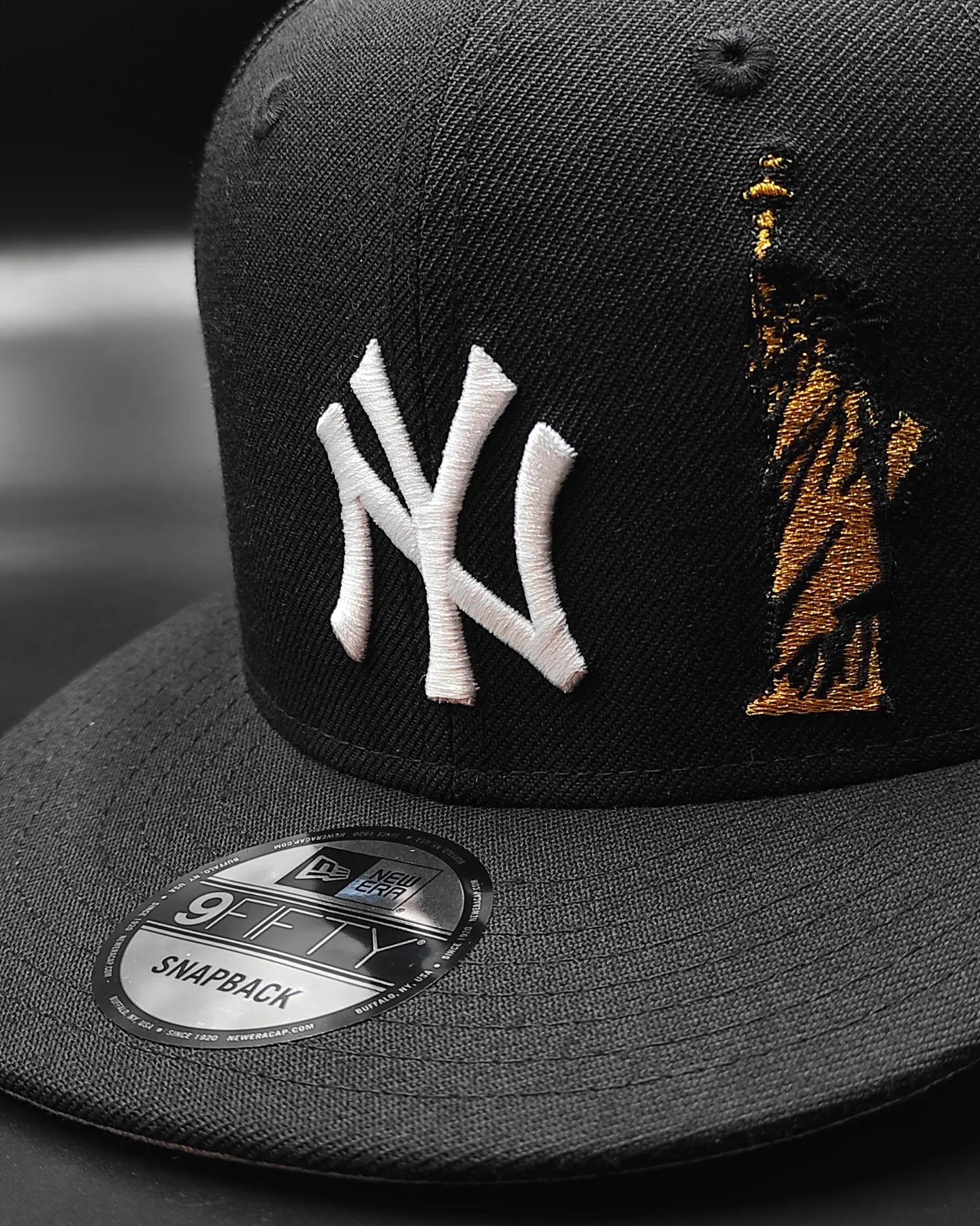 New Era New York Yankees 100th aniversario series colección Liberty 🗽 9 FIFTY Snapback - negro