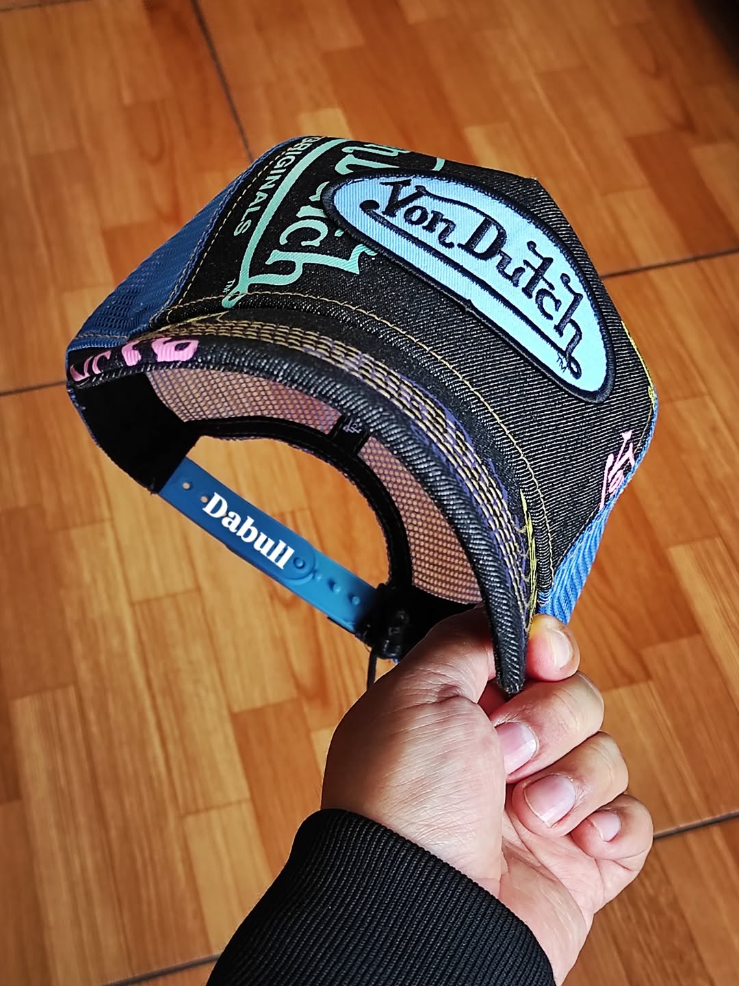 Gorra Con Dutch denim multilogo Trucker