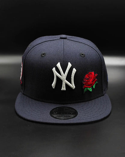 New Era New York Yankees 27world champions colección rose🌹navy 9fifty Snapback - glow in the dark 🔦