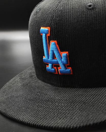Los Angeles Dodgers Orange  60th Anniversary  New Era 59Fifty Fitted UV glow