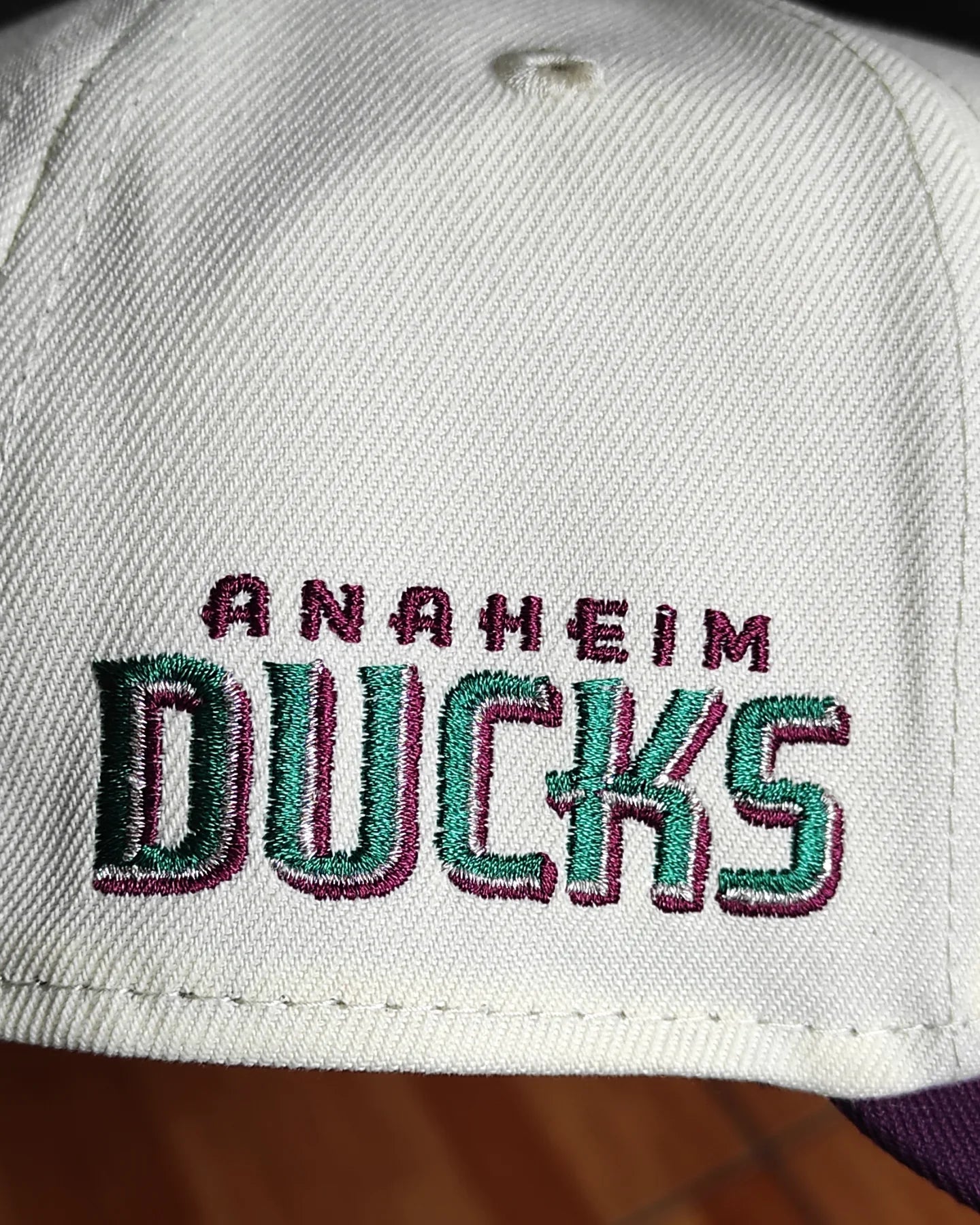 New Era Anaheim Ducks Chrome Plum Two Tone Edition 9Forty A Frame Snapback Hat