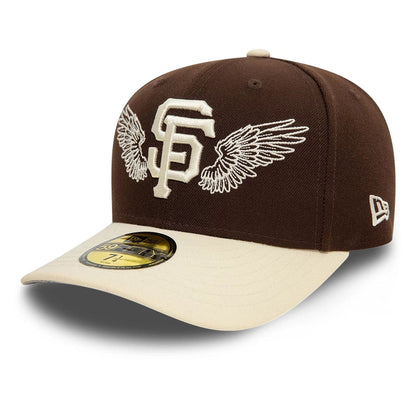 Gorra San Francisco Giants MLB Team Wings 59FIFTY Fitted Marrón Oscuro