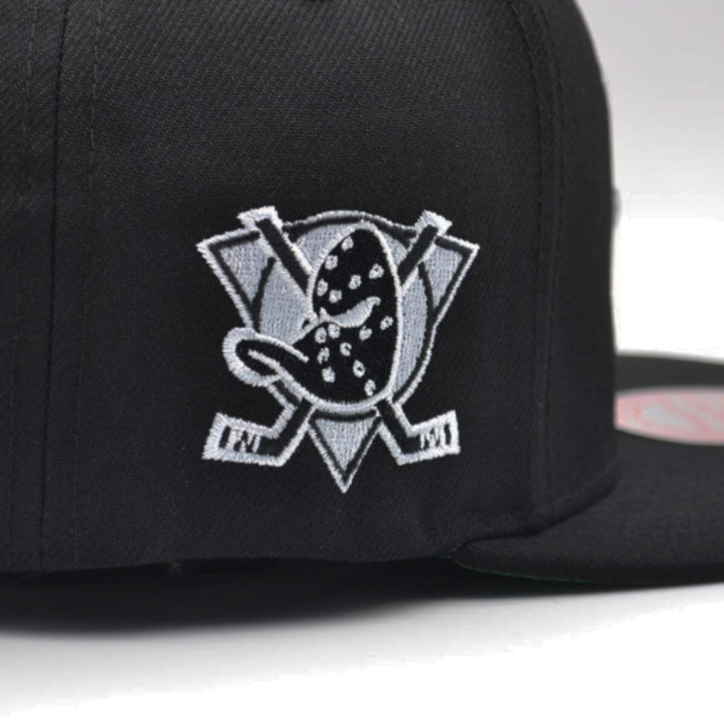 Anaheim Ducks Mitchell & Ness NHL ALTERNATE FLIP Snapback Adjustable Hat - Black/Orange