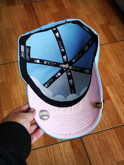 New Era New York Yankees hesrt sky/pink 9fifty snapback