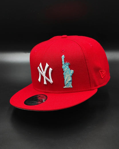 New Era New York Yankees 100th aniversario colección Liberty 🗽 9FIFTY Snapback - rojo
