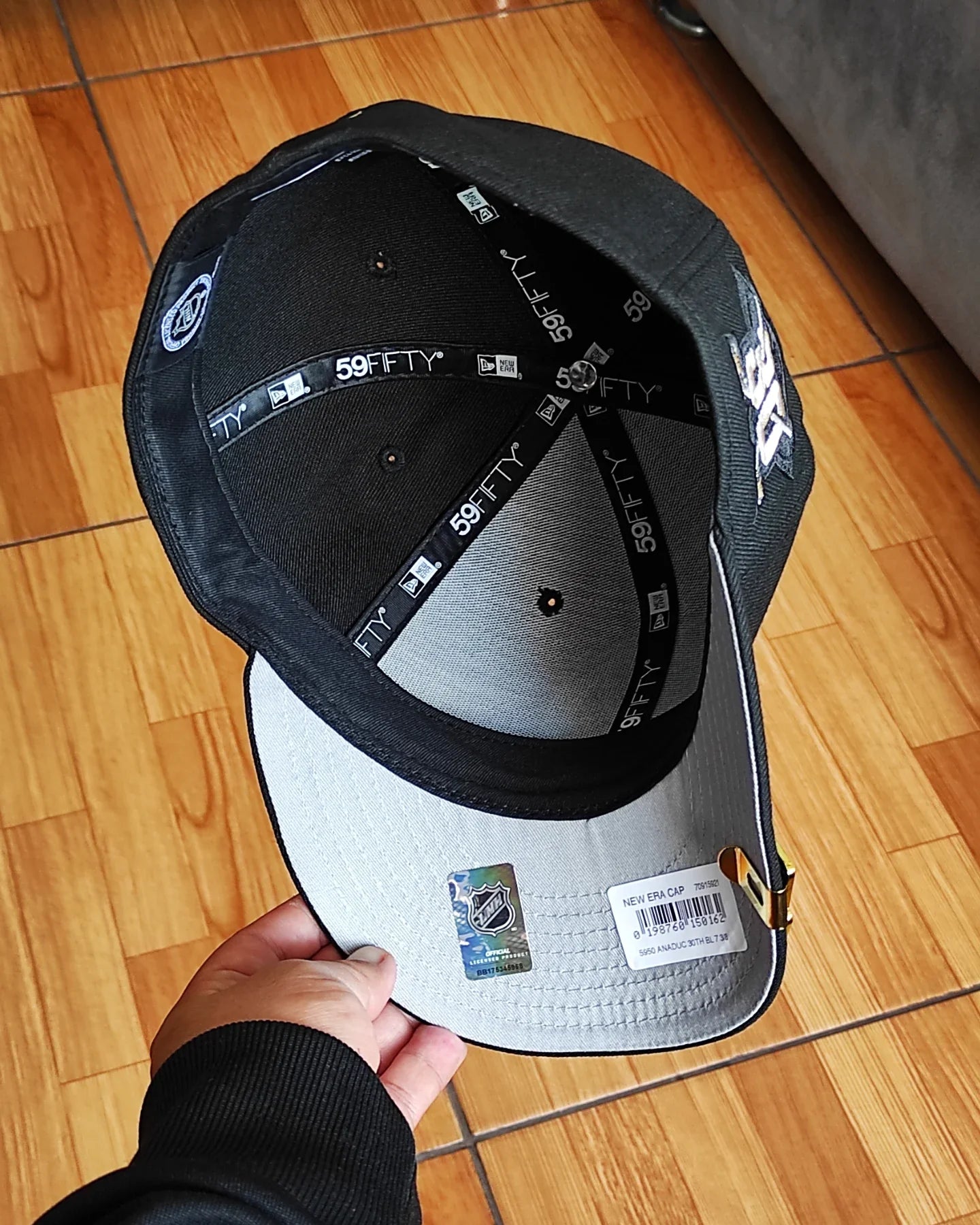 New Era Anaheim Ducks 30th Anniversary Black Prime Edition 59Fifty Fitted Hatp
